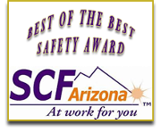 Roofing Phoenix AZ Best of the best safety award SCF Arizona at work for you